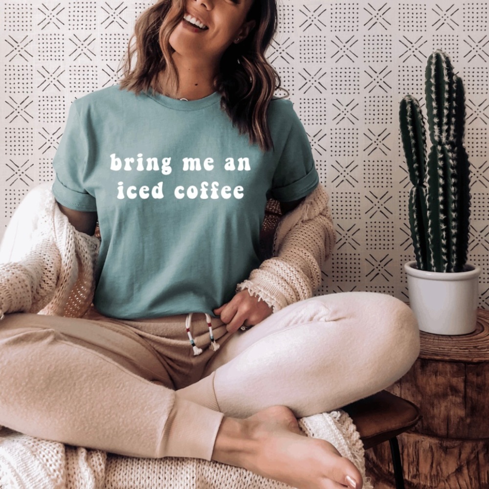 bring me and iced coffee graphic tee